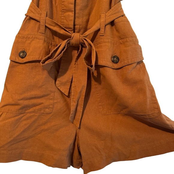 Habitual Brown Button-Front Romper - Picture 2 of 12